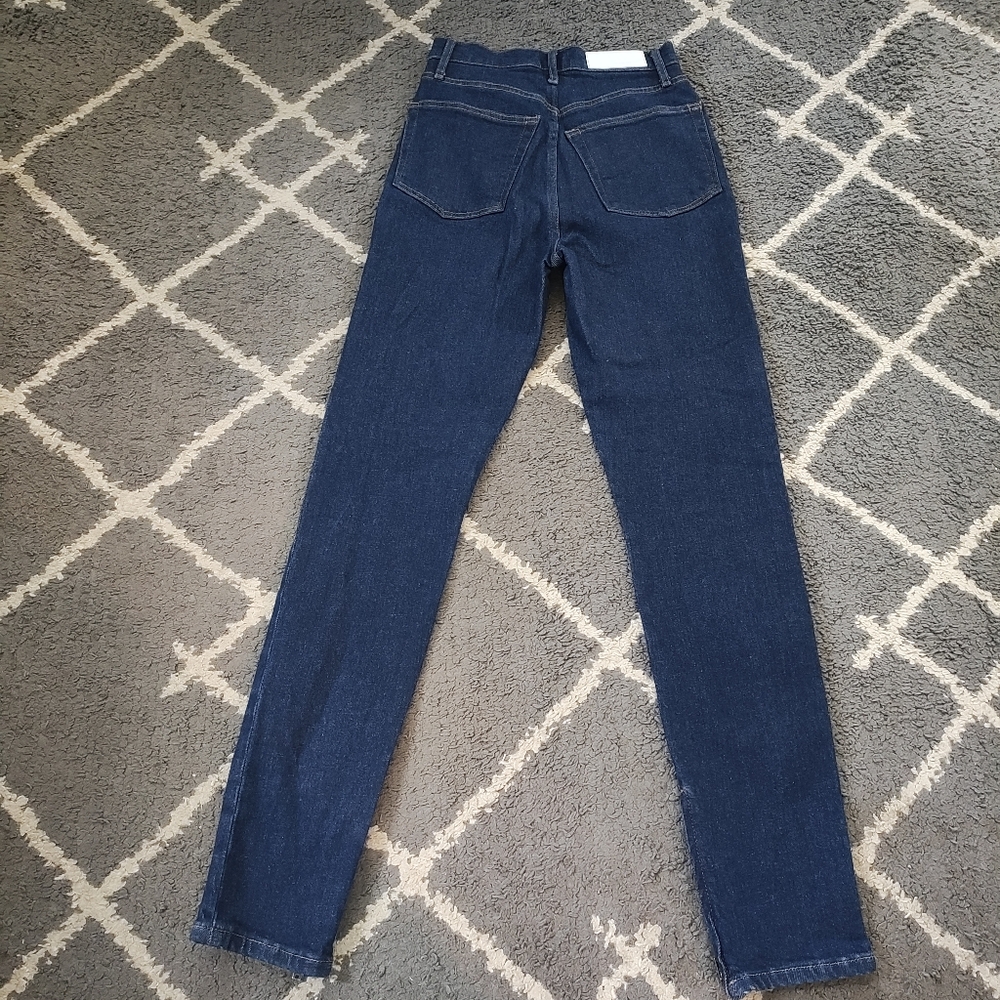 Re/Done drainpipe super high waist skinny jeans in rigid like color size 26 - Picture 11 of 15